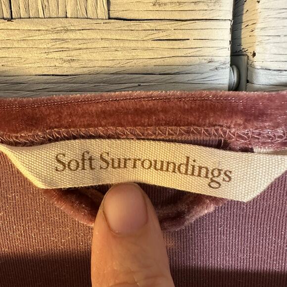 Soft surrounding womens dress velvet pink fairy whimsiGoth romantic plus size - Picture 5 of 12